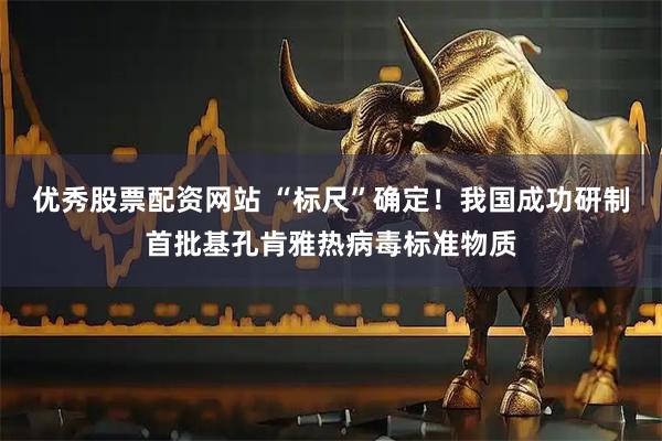 优秀股票配资网站 “标尺”确定！我国成功研制首批基孔肯雅热病毒标准物质